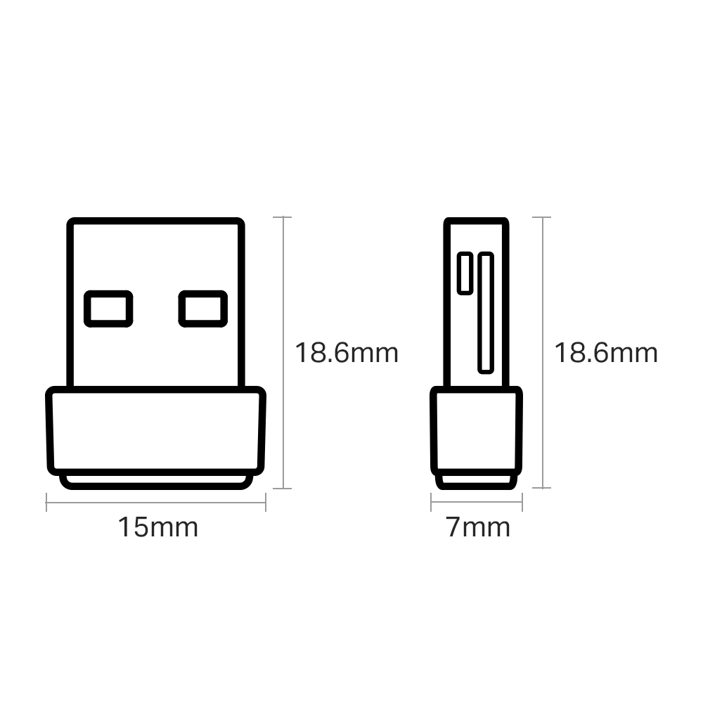 TP-Link Archer T600U AC600 Nano Wireless USB Adapter view 3